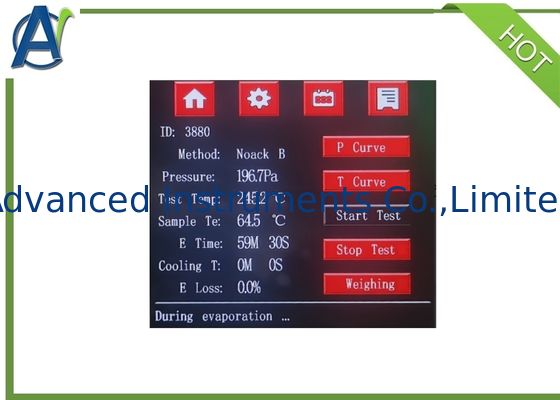 ASTM D5800 Automatic Lubricating Oil Evaporation Loss Tester (Noack B Method)
